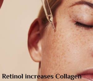 Retinol increases Collagen